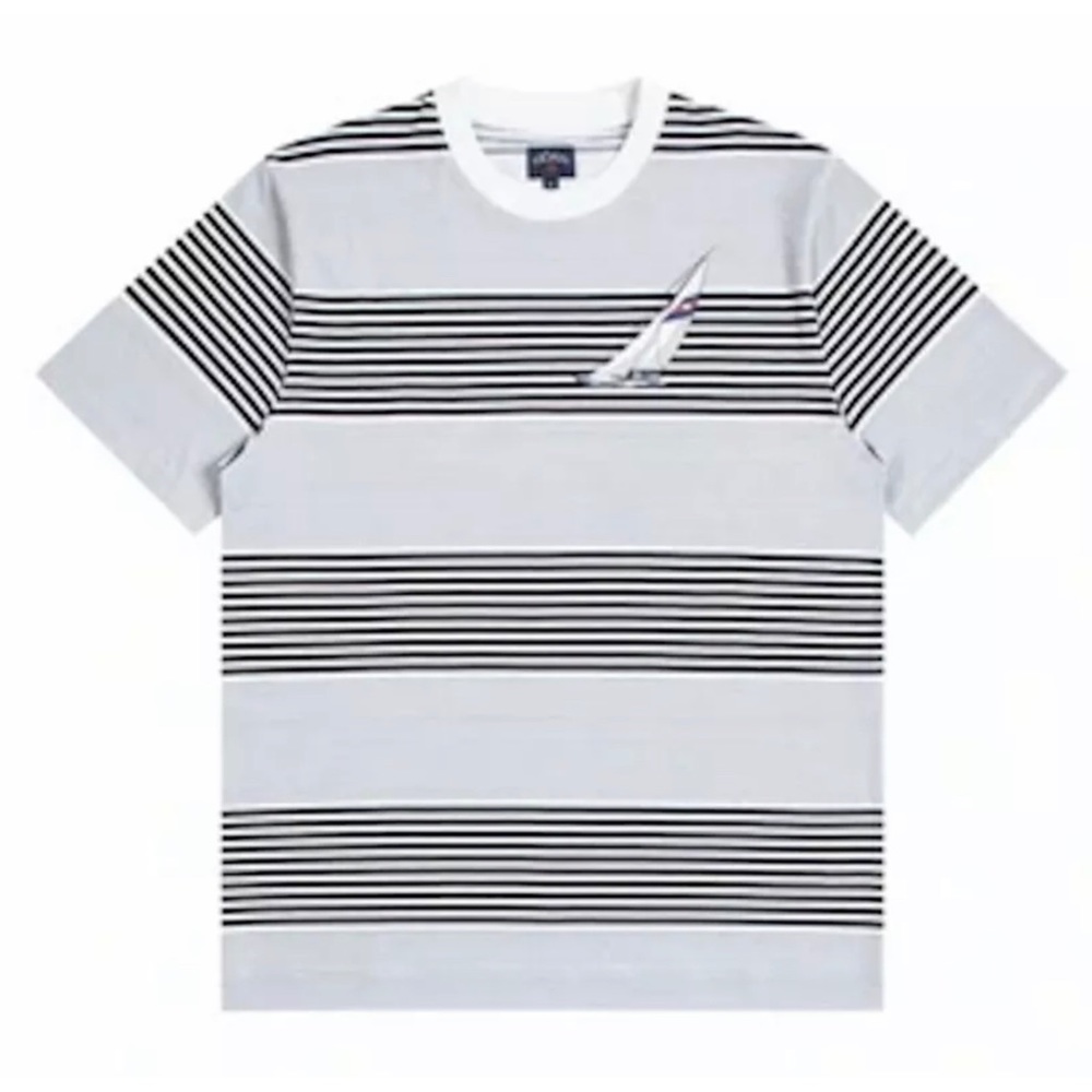 New Tags Noah NY "horizon" t shirt M, L stripe black and white
